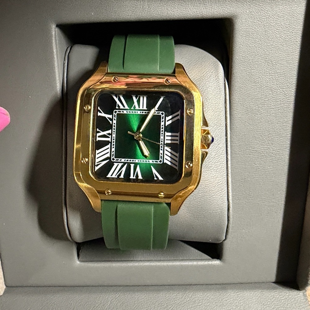 Santos Seiko Mod NH35 mimics Cartier Santos Homage